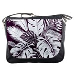 Abstract Art Tropical Leaves Messenger Bag