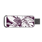 Abstract Art Tropical Leaves Portable USB Flash (Two Sides)