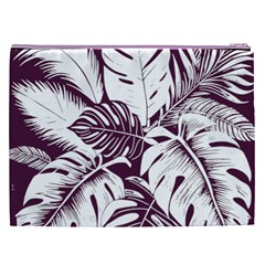 Abstract Art Tropical Leaves Cosmetic Bag (XXL) from ArtsNow.com Back