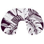 Abstract Art Tropical Leaves Travel Neck Pillow