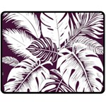 Abstract Art Tropical Leaves Two Sides Fleece Blanket (Medium)