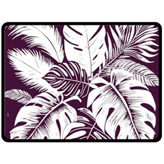 Abstract Art Tropical Leaves Two Sides Fleece Blanket (Large) from ArtsNow.com 80 x60  Blanket Front