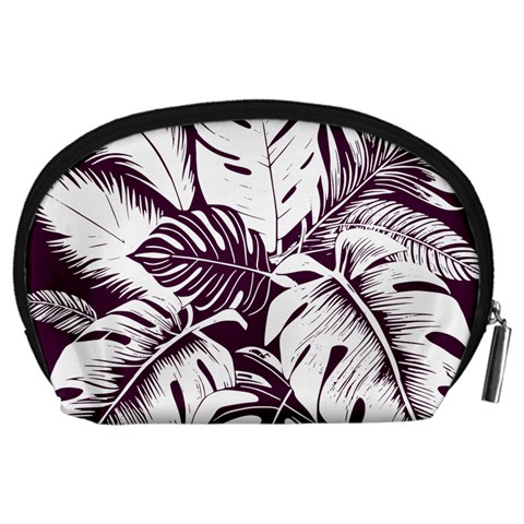 Abstract Art Tropical Leaves Accessory Pouch (Large) from ArtsNow.com Back