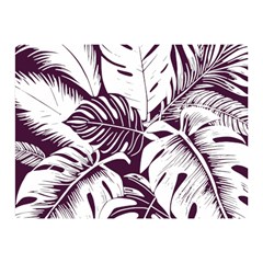 Abstract Art Tropical Leaves Two Sides Premium Plush Fleece Blanket (Mini) from ArtsNow.com 35 x27  Blanket Front