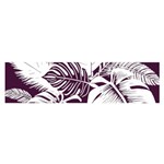 Abstract Art Tropical Leaves Oblong Satin Scarf (16  x 60 )