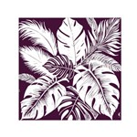 Abstract Art Tropical Leaves Square Satin Scarf (30  x 30 )