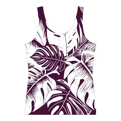 Abstract Art Tropical Leaves Sport Tank Top  from ArtsNow.com Front