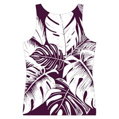 Abstract Art Tropical Leaves Sport Tank Top  from ArtsNow.com Back