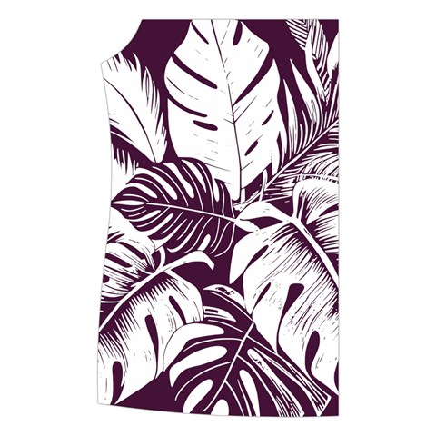 Abstract Art Tropical Leaves Women s Button Up Vest from ArtsNow.com Front Right