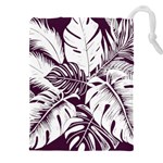 Abstract Art Tropical Leaves Drawstring Pouch (4XL)