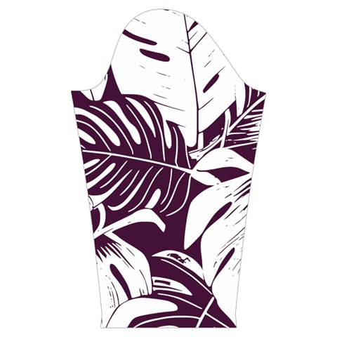 Abstract Art Tropical Leaves Kids  Midi Sailor Dress from ArtsNow.com Sleeve Left