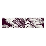 Abstract Art Tropical Leaves Banner and Sign 4  x 1 