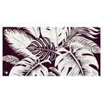 Abstract Art Tropical Leaves Banner and Sign 6  x 3 