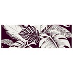 Abstract Art Tropical Leaves Banner and Sign 9  x 3 