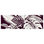 Abstract Art Tropical Leaves Banner and Sign 12  x 4 