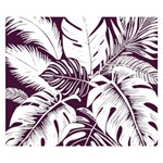 Abstract Art Tropical Leaves Premium Plush Fleece Blanket (Small)