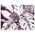 Abstract Art Tropical Leaves Premium Plush Fleece Blanket (Extra Small)