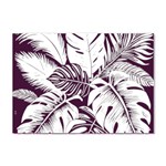 Abstract Art Tropical Leaves Crystal Sticker (A4)