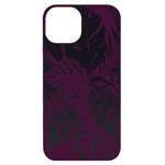 Abstract Art Tropical Leaves iPhone 14 Black UV Print Case