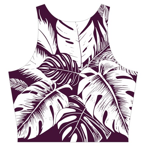 Abstract Art Tropical Leaves Cut Out Top from ArtsNow.com Back