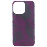 Abstract Art Tropical Leaves iPhone 15 Pro Max Black UV Print PC Hardshell Case