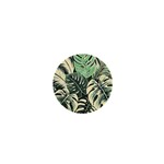 Abstract Art Tropical Leaves 1  Mini Buttons