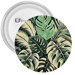 Abstract Art Tropical Leaves 3  Buttons