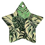 Abstract Art Tropical Leaves Ornament (Star)