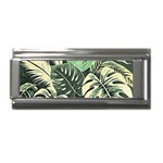 Abstract Art Tropical Leaves Superlink Italian Charm (9mm)