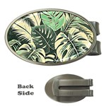 Abstract Art Tropical Leaves Money Clips (Oval) 