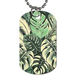 Abstract Art Tropical Leaves Dog Tag (One Side)