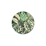 Abstract Art Tropical Leaves Golf Ball Marker