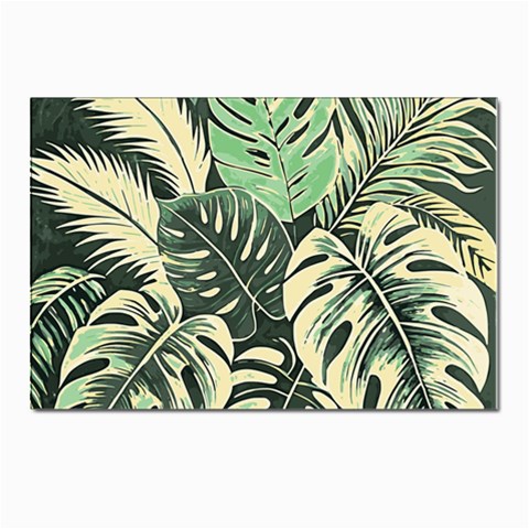 Abstract Art Tropical Leaves Postcard 4 x 6  (Pkg of 10) from ArtsNow.com Front