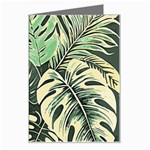 Abstract Art Tropical Leaves Greeting Card