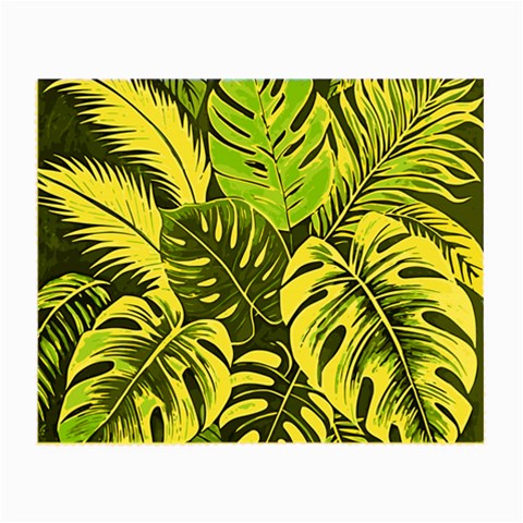 Abstract Art Tropical Leaves Small Glasses Cloth from ArtsNow.com Front