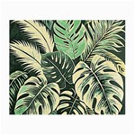 Abstract Art Tropical Leaves Small Glasses Cloth