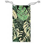 Abstract Art Tropical Leaves Jewelry Bag