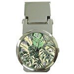 Abstract Art Tropical Leaves Money Clip Watches