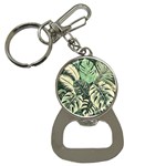 Abstract Art Tropical Leaves Bottle Opener Key Chain