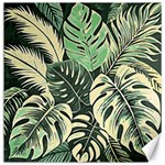 Abstract Art Tropical Leaves Canvas 12  x 12 