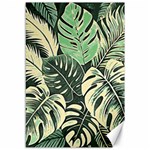 Abstract Art Tropical Leaves Canvas 12  x 18 