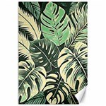 Abstract Art Tropical Leaves Canvas 24  x 36 