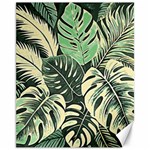 Abstract Art Tropical Leaves Canvas 11  x 14 