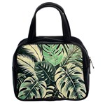 Abstract Art Tropical Leaves Classic Handbag (Two Sides)