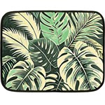 Abstract Art Tropical Leaves Fleece Blanket (Mini)