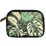 Abstract Art Tropical Leaves Digital Camera Leather Case