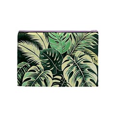 Abstract Art Tropical Leaves Cosmetic Bag (Medium) from ArtsNow.com Back