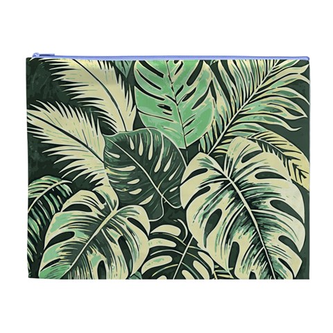 Abstract Art Tropical Leaves Cosmetic Bag (XL) from ArtsNow.com Front