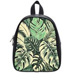 Abstract Art Tropical Leaves School Bag (Small)