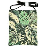 Abstract Art Tropical Leaves Shoulder Sling Bag